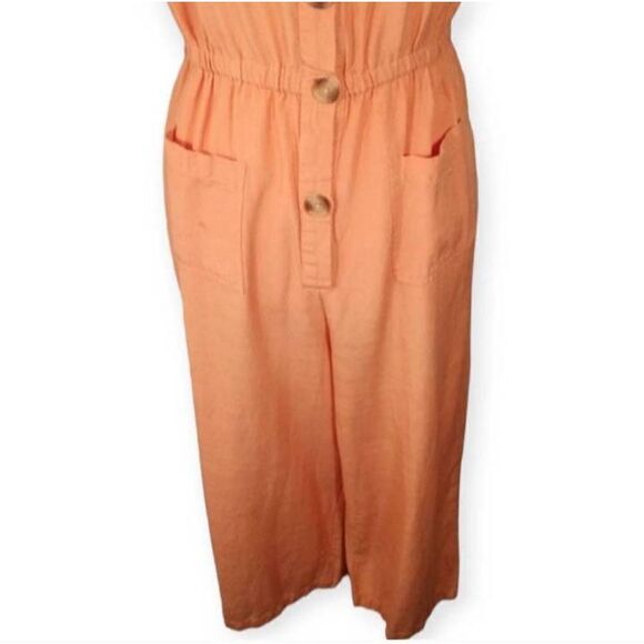LC LAUREN CONRAD PEACH/ORANGE JUMPSUIT SZ.S EUC. - Picture 5 of 9
